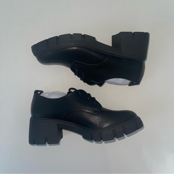 MADDEN GIRL Black Lug Sole Lace Up Shoes Size 8.5 NIB - Reemoly - Duplicate - Picture 10 of 14